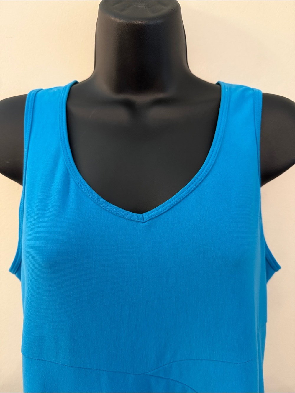 Prana Electro Blue Amelie Sleeveless V-Neck Midi Dress Size M - Picture 7 of 13